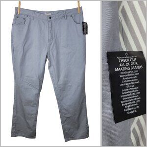 NEW Only Necessities Plus Size 22W Tall 42 "x 33" High-Rise Jeans Gray Grey Pant